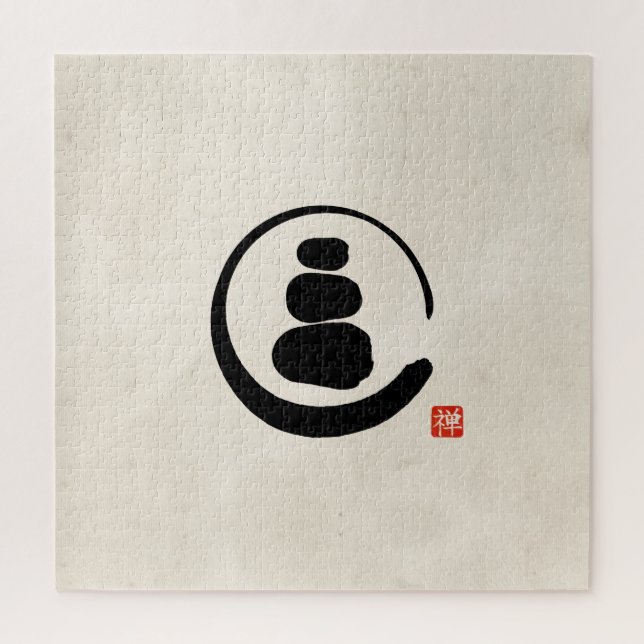 Puzzle Cercle Zen Enzo et pierres Zen (Vertical)