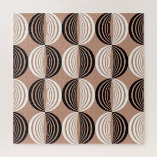 Puzzle Cercles Brown géométriques Conception transparente