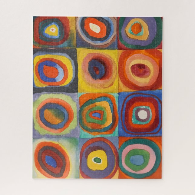 Puzzle Cercles concentrés Carré de Kandinsky (Vertical)