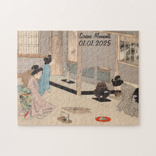 Puzzle Cérémonie de thé japonais Vintage sur mesure Art 6