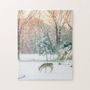 Puzzle Cerf d'hiver