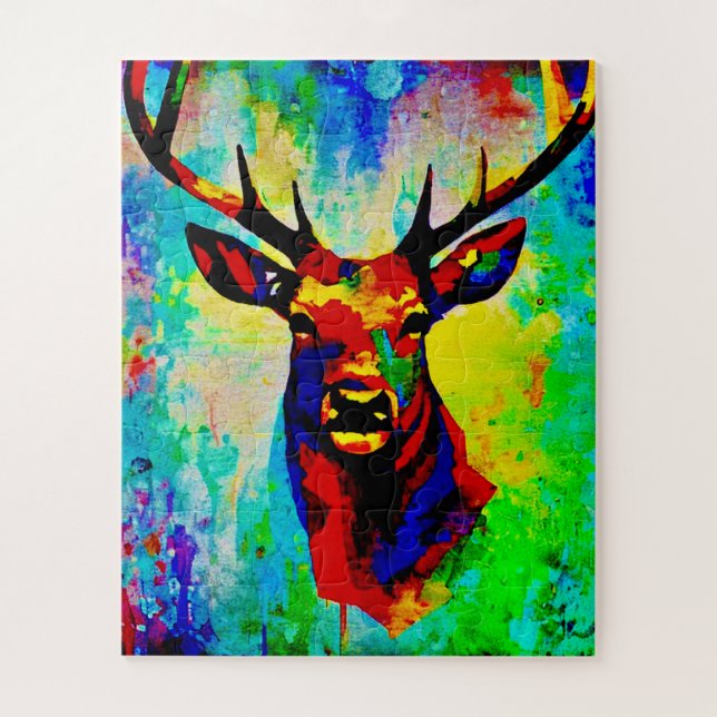 Puzzle cerf-majestueux - Saguette (Vertical)