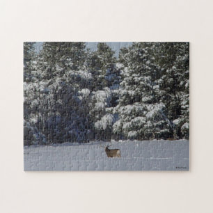 Puzzle Cerf mulet D17 dans la neige