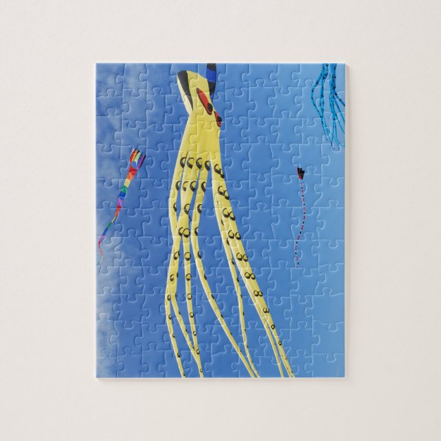 Puzzle Cerf-volant jaune de poulpe (Vertical)