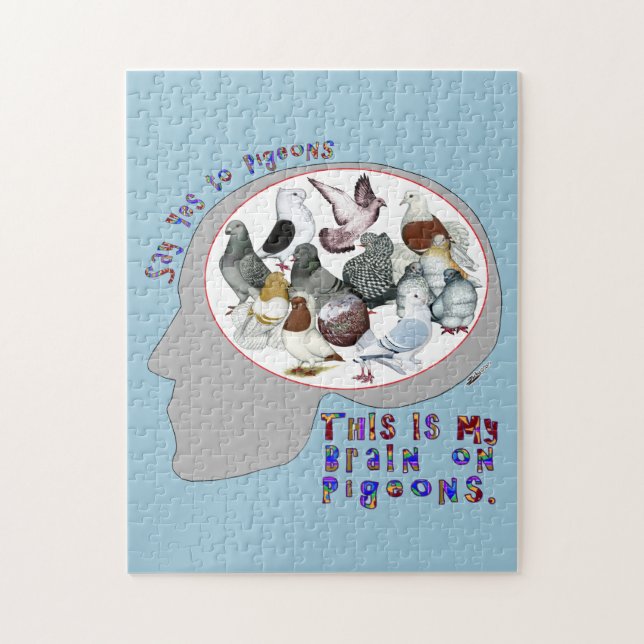 Puzzle Cerveau sur des pigeons (Vertical)