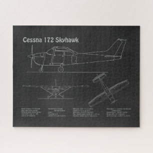 Puzzle Cessna 172 Skyhawk - Plan directeur de l'avion PD