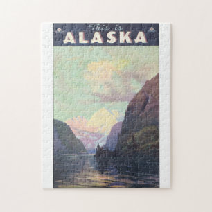 Puzzle C'est illustration d'affiche de Vintage voyage de
