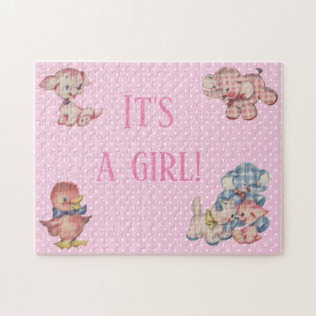 Puzzle C'est une révélation de genre féminin surprise ros (Horizontal)