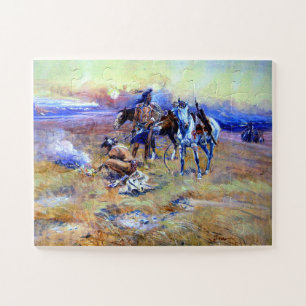 Puzzle Chaîne Blackpieds Buffalo Charles M Russell 1905