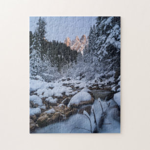 Puzzle Chaîne de montagnes de Geisler enneigée