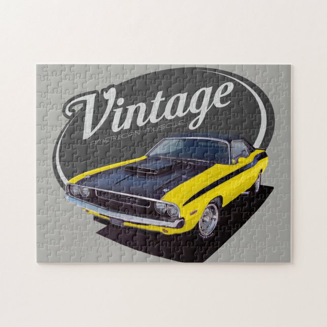 Puzzle Challengeur américain vintage de muscle (Horizontal)