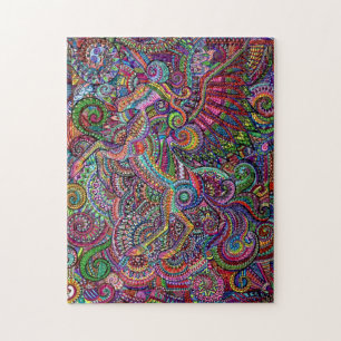 Puzzle Challenging Jigsaw Unicorn Mandala