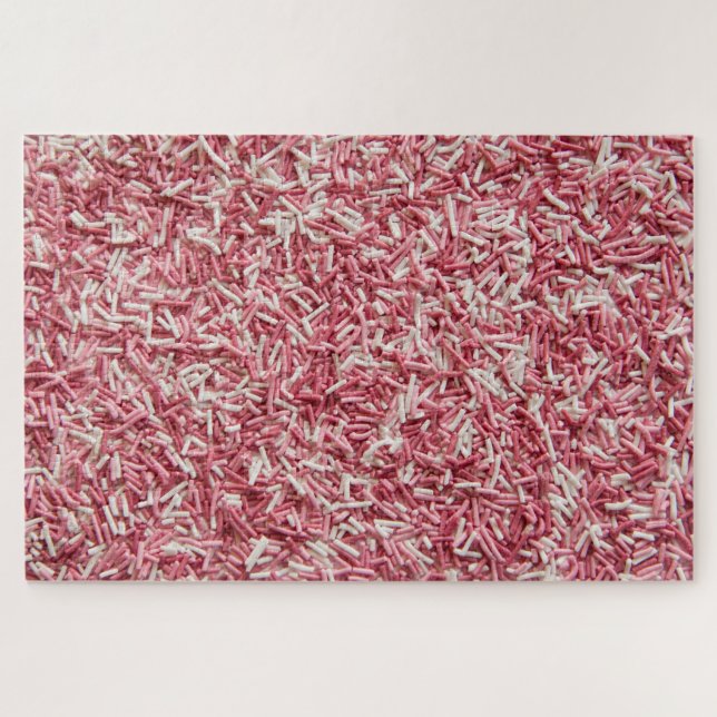 Puzzle Challenging sprinkles pink white (Horizontal)
