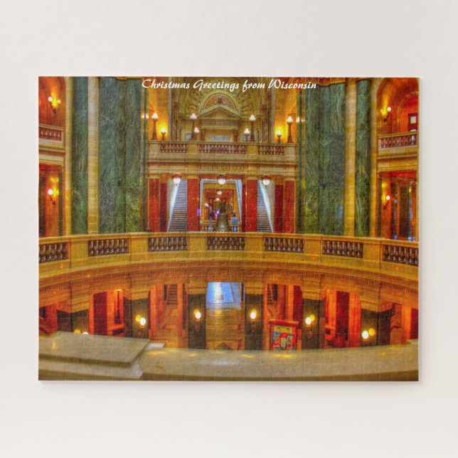 Puzzle Chambre de la capitale Wisconsin .Salutations de N (Horizontal)