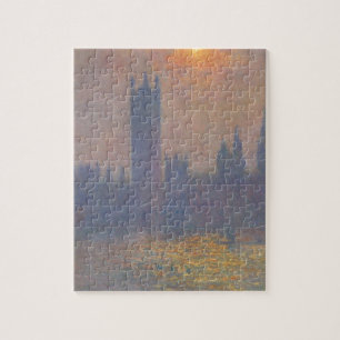 Puzzle Chambres du Parlement, effet de lumière du soleil