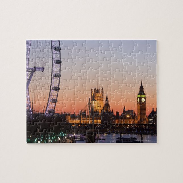 Puzzle Chambres du Parlement et le London Eye (Horizontal)