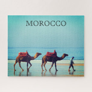 Puzzle chameaux de plage du maroc