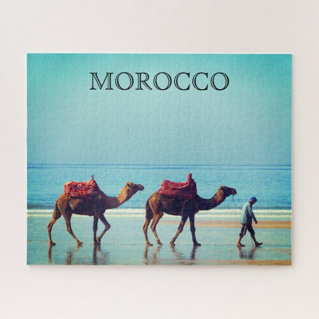 Puzzle chameaux de plage du maroc (Horizontal)