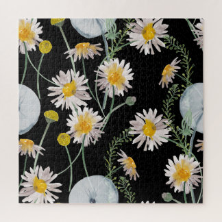 Puzzle Chamomille, motif d'aquarelle de pissenlit