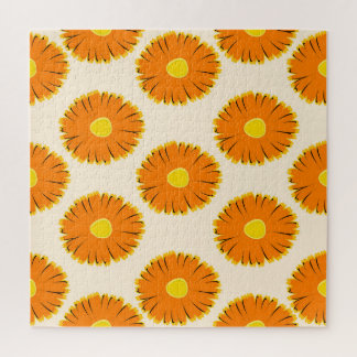 Puzzle Chamomilles : Modèle Floral Vintage.