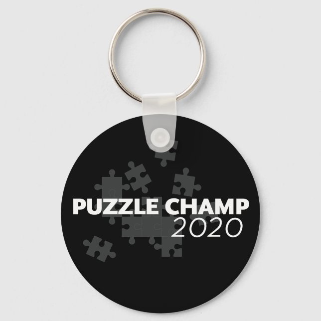 Puzzle Champ 2020 Keychain (Front)