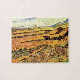 Puzzle Champ avec Plowman et Mill par Vincent van Gogh