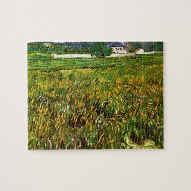 Puzzle Champ de blé à Auvers par Vincent van Gogh (Horizontal)
