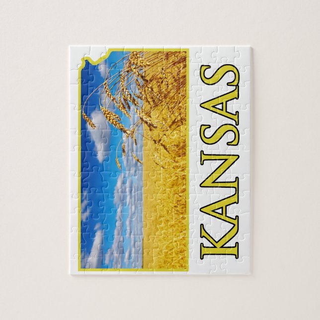 Puzzle Champ de blé du Kansas (Vertical)