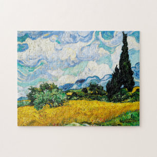 Puzzle Champ de blé Vincent Van Gogh avec Cyprès