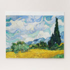 Champ de blé Vincent Van Gogh avec Cyprès