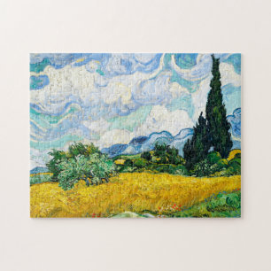 Puzzle Champ de blé Vincent Van Gogh avec Cyprès