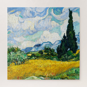 Puzzle Champ de blé Vincent Van Gogh avec Cyprès