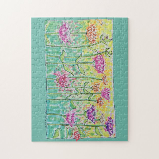 Puzzle Champ de Fleurs (Vertical)