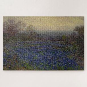 Puzzle Champ de fleurs de bleuets (paysage rural)