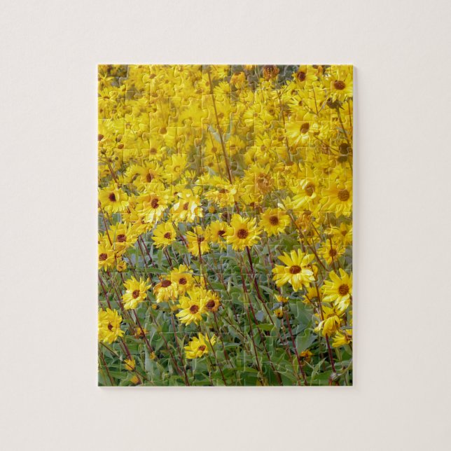 Puzzle Champ De Fleurs Jaunes Vibrantes (Vertical)
