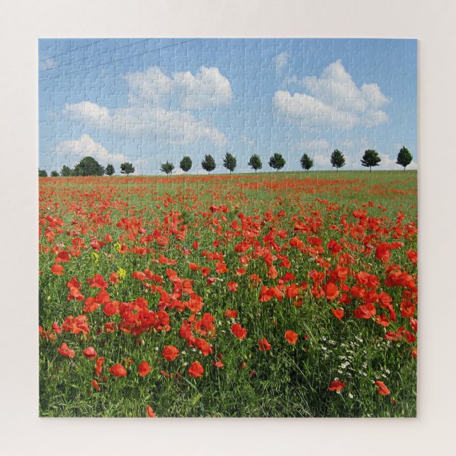 Puzzle Champ de pavot en fleurs (Vertical)