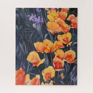 Puzzle Champ de pavot Peinture impressionniste colorée