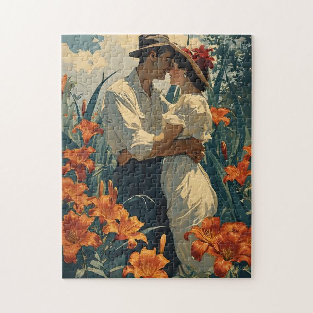 Puzzle Champ Lily romantique vintage (Vertical)