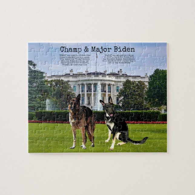 Puzzle Champ & Major Biden, (Horizontal)