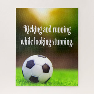 Puzzle Champ vert inspirant pour motifs de soccer
