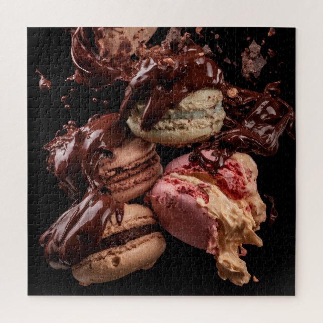 Puzzle Champagne & Macarons (Vertical)