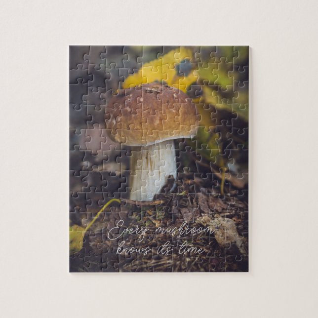 Puzzle Champignons Bolete aux feuilles jaunes (Vertical)