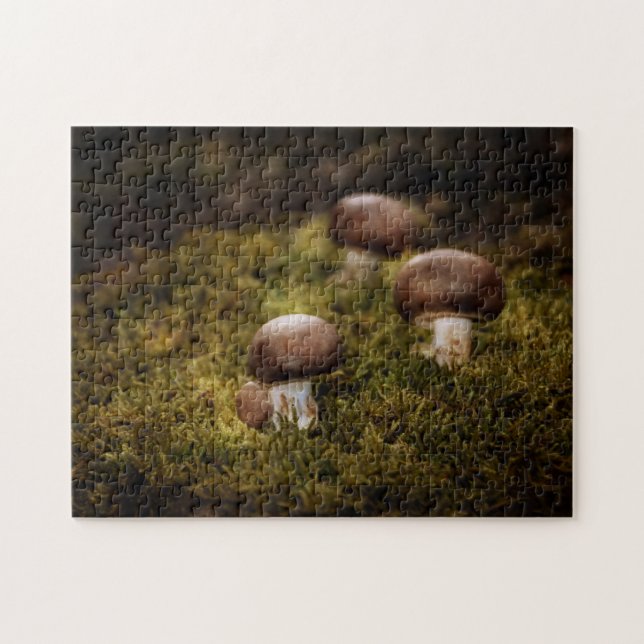 Puzzle Champignons sur mousse (Horizontal)
