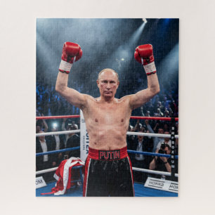 Puzzle Champion de boxe Poutine Combat de vintage
