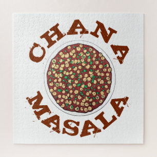 Puzzle Chana Masala Chole Indien nourriture Plat de pois