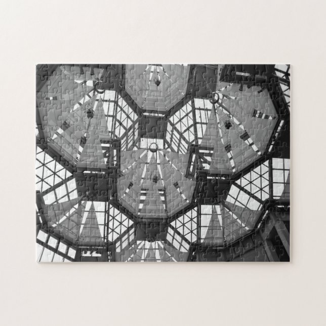 Puzzle Chandelier en verre de la galerie d'art Canada Ott (Horizontal)