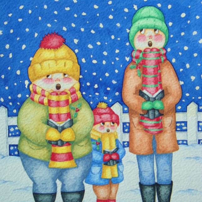 Puzzle chanteurs de carol dans la neige noël enfants (Créateur téléchargé)