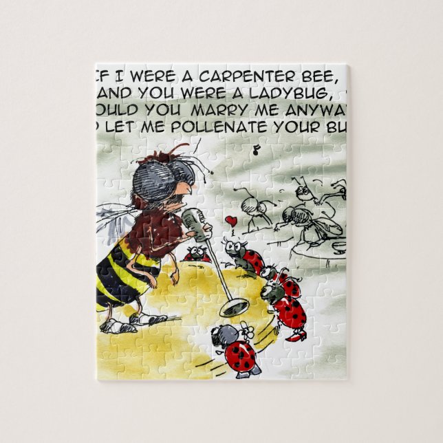 Puzzle Chanteurs de discothèque Insect drôle (Vertical)