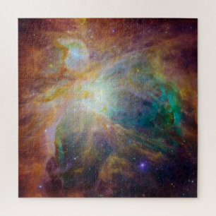 Puzzle Chaos au coeur du composite Spitzer Hubble Orion