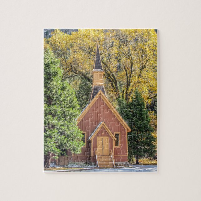 Puzzle Chapelle Yosemite en automne (Vertical)